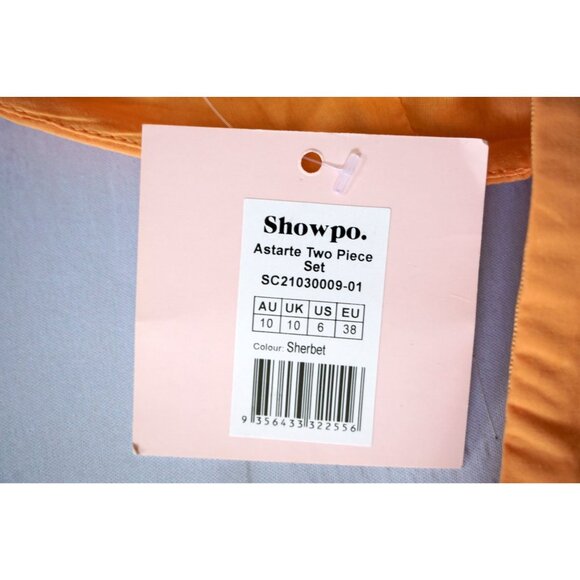 Showpo. Sherbet Astarte Puff Sleeve Crop Top - Size 6, NWT - Picture 11 of 11